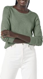 Amazon Essentials Women's Long-Sleeve Lightweight Crewneck Sweater, Flattering (Available in Plus Size)