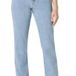Amazon Essentials Women's Medium Stretch Slim-Fit Mid-Rise Straight Leg Jeans