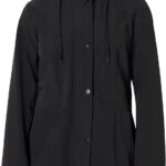 Amazon Essentials Women's Relaxed-Fit Lightweight Waterproof Long Hooded Rain Jacket