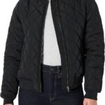 Amazon Essentials Women's Relaxed-Fit Long Quilted Jacket with Snap Closure