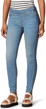 Amazon Essentials Women's Skinny Fit Mid-Rise Stretch Pull-On Jegging with Pockets - Discontinued Colors