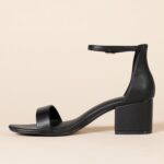 Amazon Essentials Women's Two Strap Heeled Sandals with Adjustable Ankle Strap, Padded Memory Foam Insole - Image 2