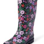 Amazon Essentials Women's Waterproof Tall Rain Boot with Adjustable Buckle