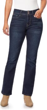 Angels Forever Young Women's Curvy Bootcut Mid-Rise Jeans (Standard and Plus)