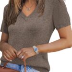 Arach&Cloz Women's Wool Blend Spring Summer Lightweight Business Casual Sweater Tops 2026