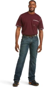 Ariat Men's Rebar M5 Straight Durastretch Edge Stackable Straight Leg Jean