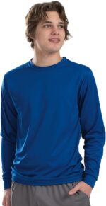Augusta Sportswear Wicking Long Sleeve Sun Protection Athletic Shirt for Running, Hiking, Fishing, and Outdoor Activities - Image 2