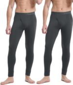 BAMBOO COOL BlazeBoo Men's Thermal Underwear with Soft Fleece Lined Base Layer Cold Weather Top Bottom Gift Set