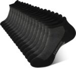 BAMBOO COOL Men's Ankle Socks Moisture Wicking Breathable Odor Control Athletic Cushioned Running Socks Arch Support 8 Pack