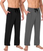 BAMBOO COOL Men's Pajamas Bottoms, Pajama Pants for Men, Lounge Sleep Bottom, Pj Pant, Soft Comfy Sleepwear with Pockets