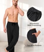 BAMBOO COOL Men's Pajamas Bottoms, Pajama Pants for Men, Lounge Sleep Bottom, Pj Pant, Soft Comfy Sleepwear with Pockets - Image 2