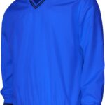 BCPOLO Men's V Neck Golf Wind Shirt Athletic Windbreaker V Neck Shirt