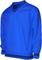 BCPOLO Men's V Neck Golf Wind Shirt Athletic Windbreaker V Neck Shirt