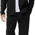 BGOWATU Men's Tracksuits 2 Piece Running Sports Sweatsuits For Men Full Zip Athletic Jackets and Pants Outfits