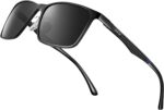 BIRCEN Polarized Mens Sunglasses for Driving: UV Protection Al-Mg Metal Sunglasses Lightweight Shades for Fishing Travel Golf