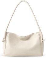 BOSTANTEN Shoulder Bag for Women Pebbled Vegan Leather Purses Soft Hobo Handbag Supple Bag for Travel Work