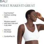 Bali Women's Wireless Bras for Women - Comfort Revolution Wireless Bra - Adjustable & Supportive - Plus Size Women - Image 2