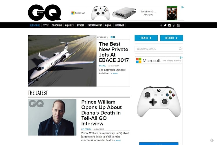GQ Australia men's fashion and lifestyle website