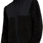 Billabong Women's Full Zip Sherpa Mixed Nylon Jacket