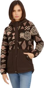 Billabong Women's Sherpa Bonded Polar Fleece Quilted Tech Jacket