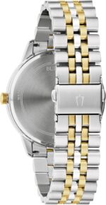 Bulova Men's Classic 3-Hand Diamond Quartz Two Tone Stainless Steel Watch, Style:98D188 - Image 2