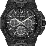 Bulova Men's Crystal Octava Chronograph Quartz Watch, Pave Crystal Dial