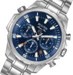 Bulova Men's Marine Star Series B Stainless Steel 6-Hand Chronograph Quartz Watch, 100M - Image 2
