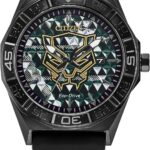 CITIZEN Men's Eco-Drive Marvel Black Panther, 42mm Black Stainless Steel Case with a Black Dial & Silicone Strap (Style: AW1858-03W)
