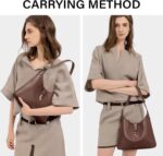 CLUCI Womens Purses and Handbags, Soft Vegan Leather Hobo Bags with Adjustable Strap, Lightweight Slouchy Shoulder Bag - Image 2