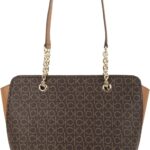 Calvin Klein Women's Hailey Signature Top Zip Chain Tote
