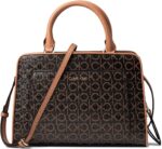 Calvin Klein Women's Margot Textured Logo Emboss Satchel