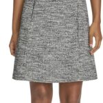 Calvin Klein Women's Sleeveless Collared Tweed Shift Mini Dress