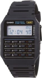 Casio CA53W Vintage Series | Data Bank | 1/100 SEC Stopwatch | Water Resistant | 8 Digit Calculator | Dual Time | Resin Band | Resin Case | Auto Calendar | Daily Alarm | 5 Year Battery