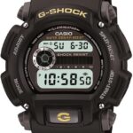 Casio DW9052 Series | Men’s Digital Watch | G-SHOCK | Black/Black | 1/100 SEC Stop Watch | Countdown Timer | LED Light | 200M WR | Shock Resistant | Multi Alarm | Auto Calendar | Dual Time | 2 Yr Batt