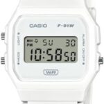 Casio F-91WB Series | Men's Digital Watch | Bio-Based Resin Band | LED Backlight | Stopwatch | Daily Alarm | Auto Calendar | 12/24 Hour Format | Water Resistant