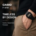 Casio F91W Series | Digital Watch | Water Resistant | LED Light | 1/100 SEC Stopwatch | Regular Time Keeping (HR, Min, SEC, PM, Date, Day) | Daily Alarm | Lightweight | 7 Year Battery - Image 2