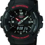 Casio G-Shock G-100 Series | Analog-Digital Watch | Shock Resistant | 200M Water Resistant | Anti-Magnetic | Neobrite Hands | EL Backlight | Black