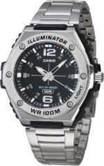 Casio MWA100H Series | Men’s Analog Watch |100M WR | Stainless Steel Bezel | LED Illuminator Backlight with Afterglow | Resin Band | 3 Hands (HR, MIN, SEC) | 3 Year Battery
