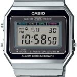 Casio Men's A700W-1ACF Classic Digital Display Quartz Silver Watch