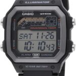 Casio WS1600H Series | Men’s Watch | Sports Design | Stopwatch | Countdown Timer | LED Light with Afterglow | 100M WR | Daily Alarm | Auto Calendar | World Time | 10 Year Battery