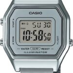 Casio Women's Digital Watch with Stainless Steel Strap - LA680WA