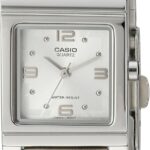 Casio Women's LTP1237D-7A Silver-Tone Shell White Dial Watch