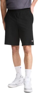 Champion Men's Lounge Shorts, Standard Fit, 9 Inch Inseam, Lightweight 100% Cotton, Available in Regular and Big & Tall