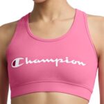 Champion Women's Champion Script Sports Bra, Flexible Fit
