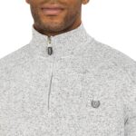 Chaps Men's Regular Fit Long Sleeve Midweight Quarter Zip Fleece Pullover Sweater (S-XXL) - Image 2