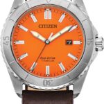 Citizen Men's Eco-Drive Brycen Sport Casual Watch, Silver-Tone Super Titanium Case, 3 Hand, Date