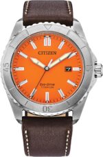 Citizen Men's Eco-Drive Brycen Sport Casual Watch, Silver-Tone Super Titanium Case, 3 Hand, Date