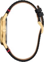 Citizen Men's Eco-Drive Disney Mickey Mouse Watch, Black Leather Strap, Silver-Tone Dial (Model: FE7063-07W) - Image 2