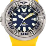 Citizen Men's Promaster Dive Eco-Drive Watch, 3-Hand Date, Polyurethane Strap, ISO Certified, Anti-Reflective Curved Crystal, Screw-Back Case and Crown