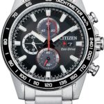 Citizen Men's Sport Casual Brycen Eco-Drive Chronograph Stainless Steel Watch, 12/24 Hour Time, Date, Tachymeter, 100 Meters Water Resistant, Spherical Mineral Crystal, Weekender